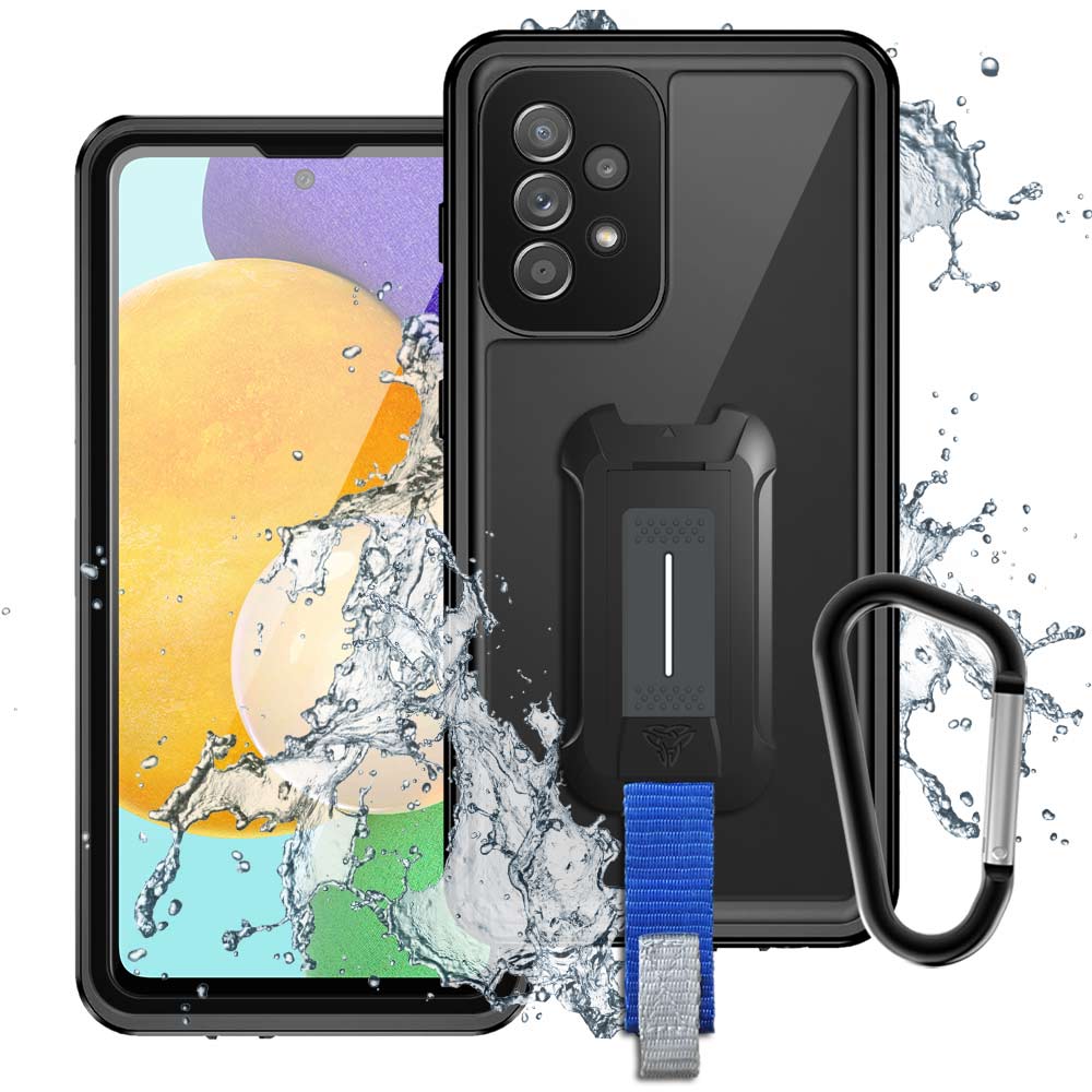 MX-SS21-A525G | Samsung Galaxy A52 5G / A52S 5G Waterproof Case | IP68 shock & water proof Cover w/ X-Mount & Carabiner
