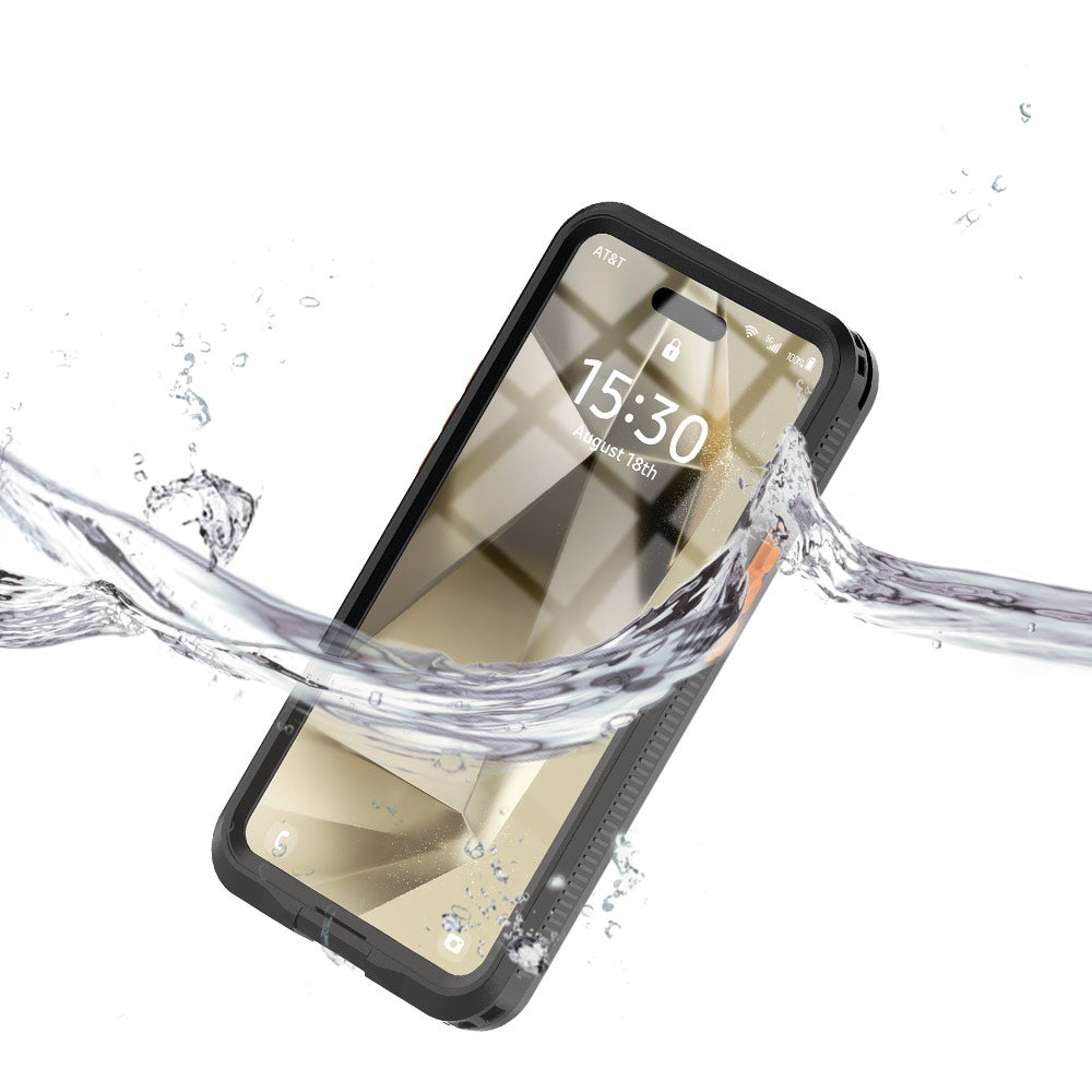 ARMOR-X Universal Waterproof Case only compatible with iPhone 6.1". IP68 Waterproof with fully submergible to 6.6' / 2 m for 30 min.