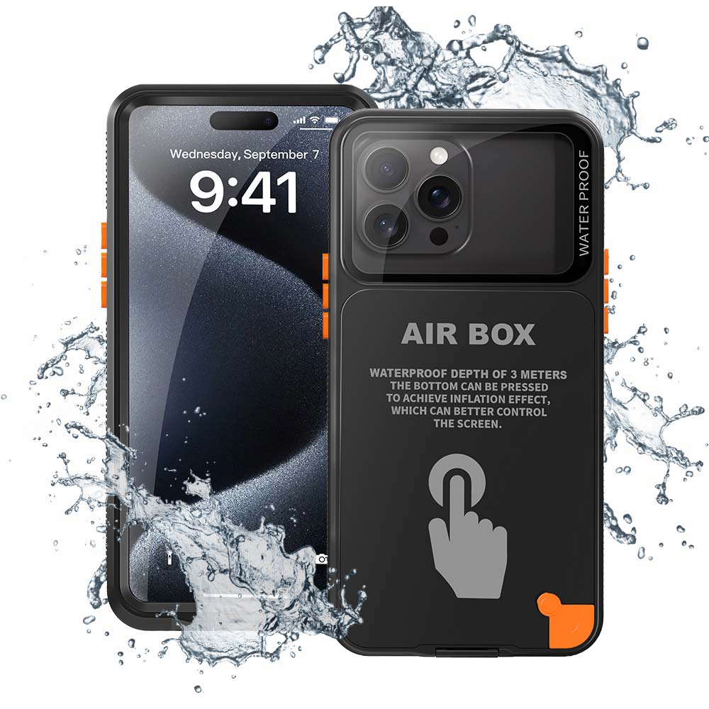 ARMOR-X Universal Waterproof Case only compatible with iPhone 6.7". Great for beach, pool, fishing, swimming, boating, kayaking, snorkeling surfing, rafting, skiing and water park activities.