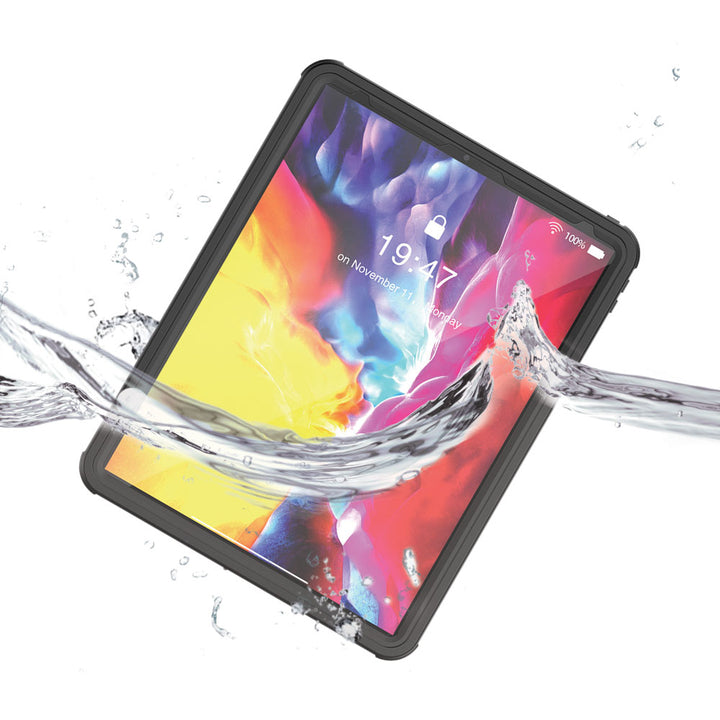 MXS-A13S | iPad Pro 12.9 ( 4th Gen ) 2020 | IP68 Waterproof, Shock & Dust Proof Case With Handstrap & Kickstand & X-Mount