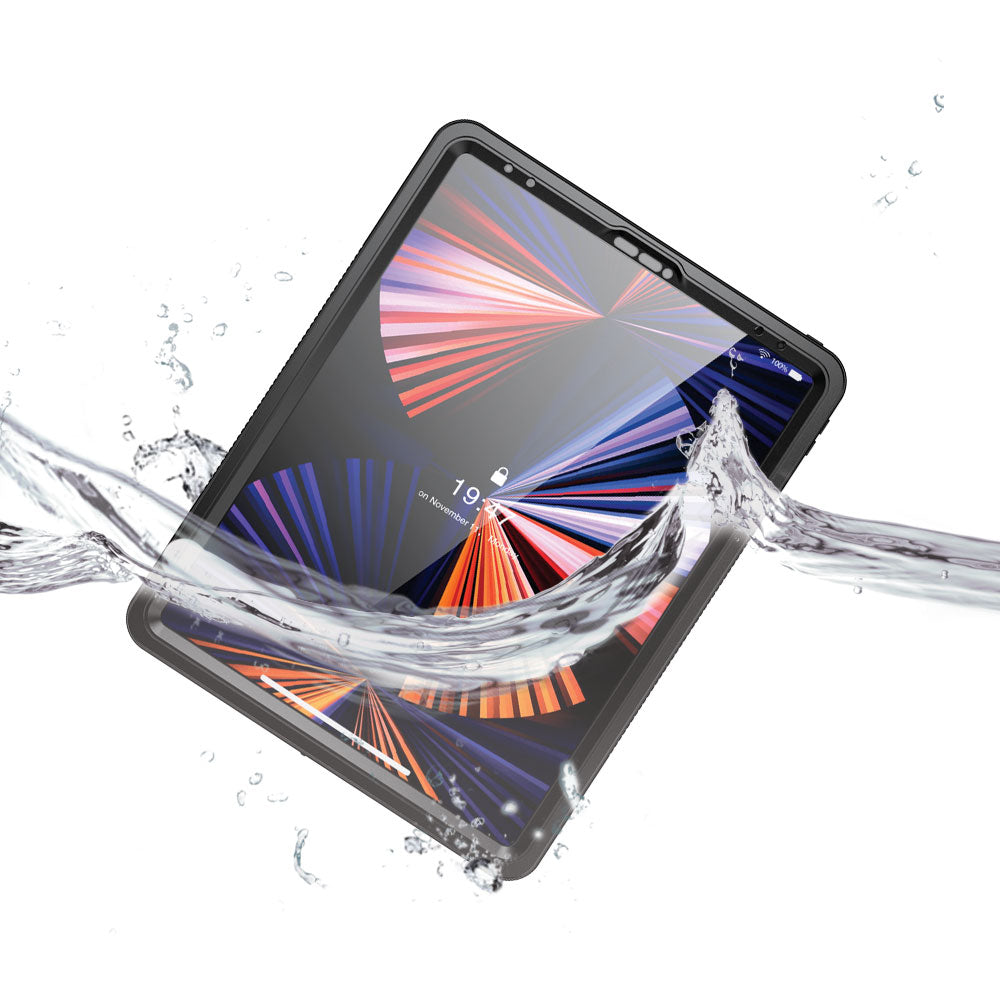ARMOR-X iPad Pro 12.9 ( 5th / 6th Gen ) 2021 / 2022 Waterproof Case IP68 shock & water proof Cover. IP68 Waterproof with fully submergible to 5' / 1.5 meter.