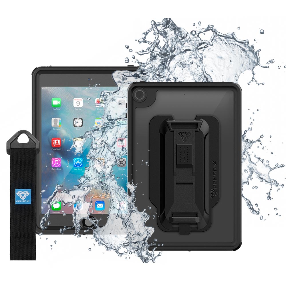 MXS-A3S-4 | iPad mini 4 | IP68 Waterproof, Shock & Dust Proof Case With Handstrap & Kickstand & X-Mount