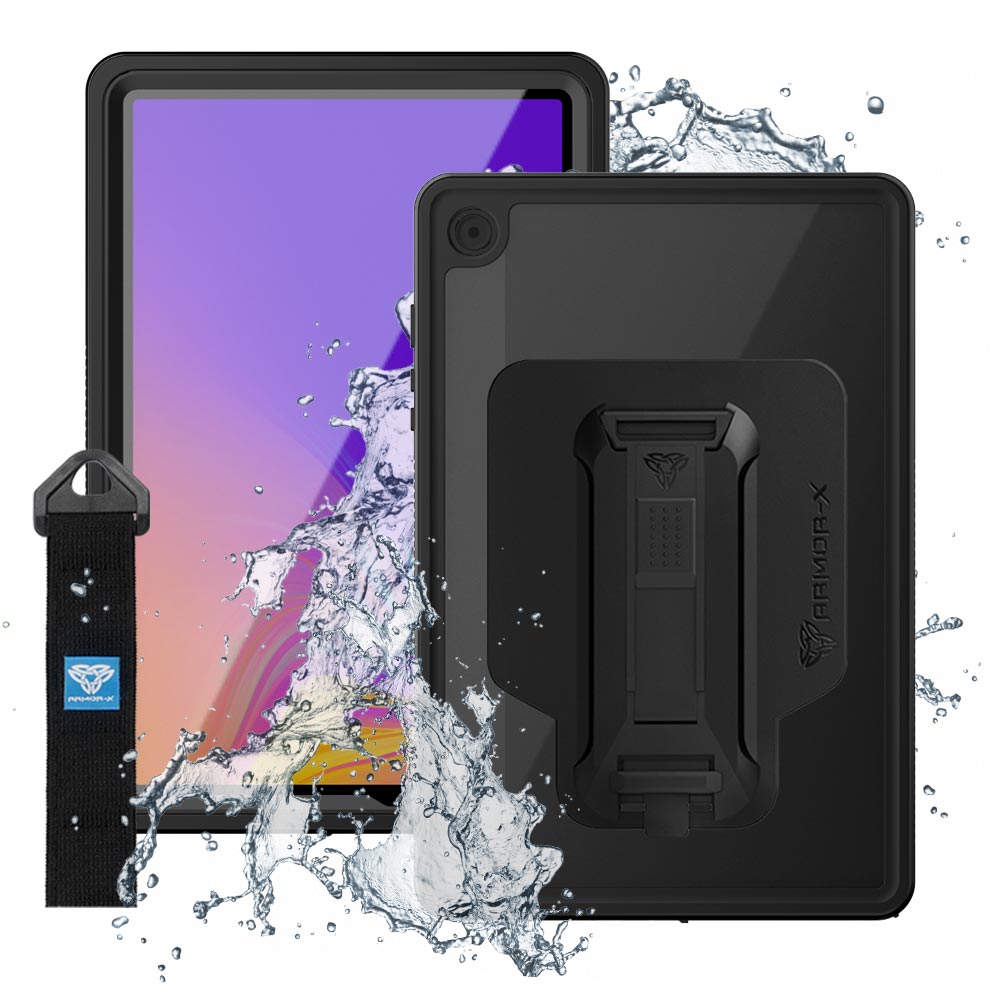 ARMOR-X Samsung Galaxy Tab A9+ A9 Plus ( 11" ) SM-X210 / SM-X215 / SM-X216 Waterproof Case IP68 shock & water proof Cover. Mountable Rugged Design with waterproof protection.