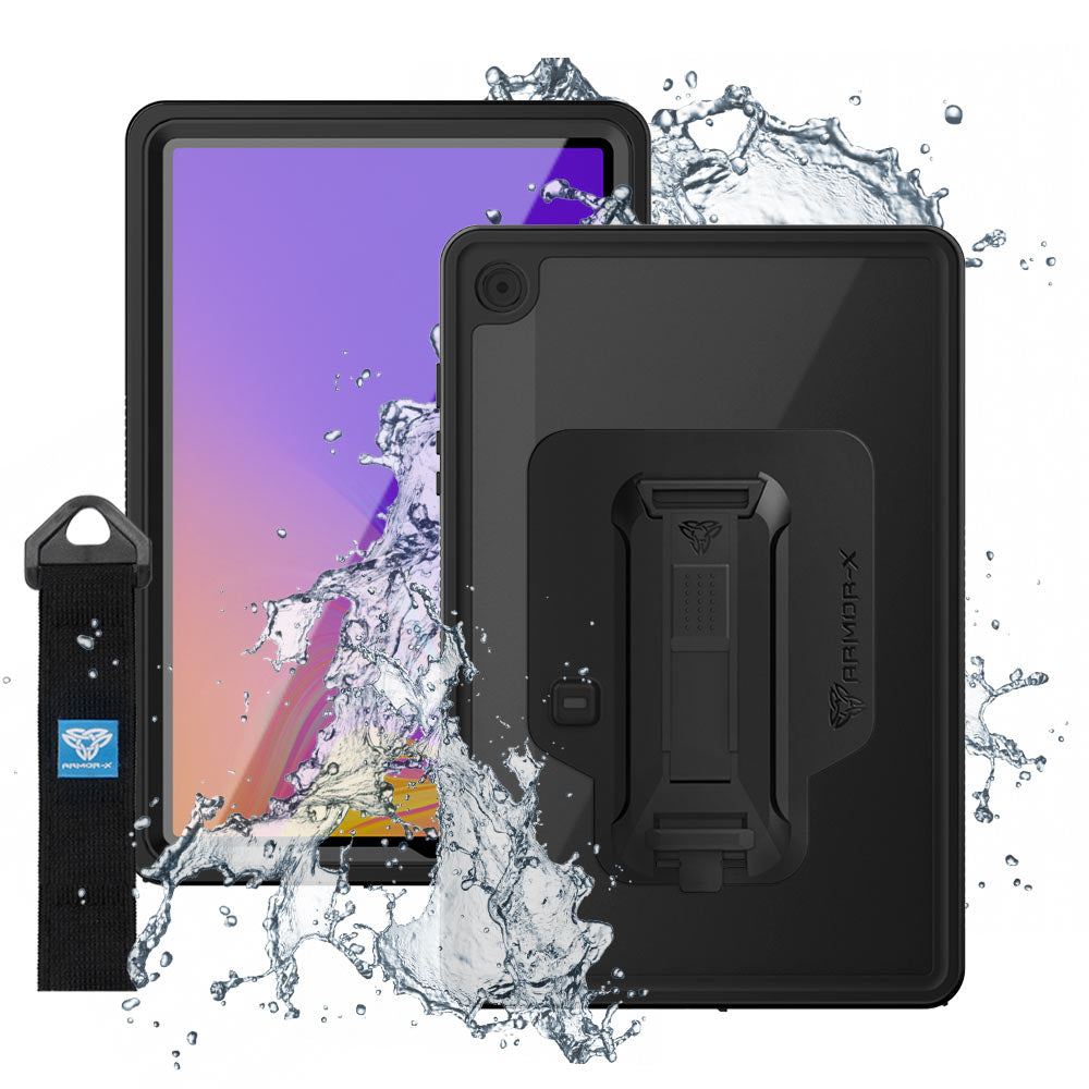 MXS-SS-X210 | Samsung Galaxy Tab A9+ A9 Plus ( 11" ) SM-X210 / SM-X215 / SM-X216 | IP68 Waterproof, Shock & Dust Proof Case With Handstrap & Kickstand & X-Mount