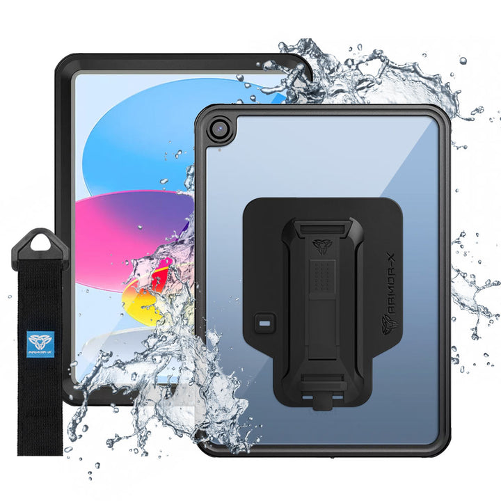 MXS-iPad-N5 | iPad 11-Inch (11th Gen / A16) | IP68 Waterproof, Shock & Dust Proof Case With Handstrap & Kickstand & X-Mount