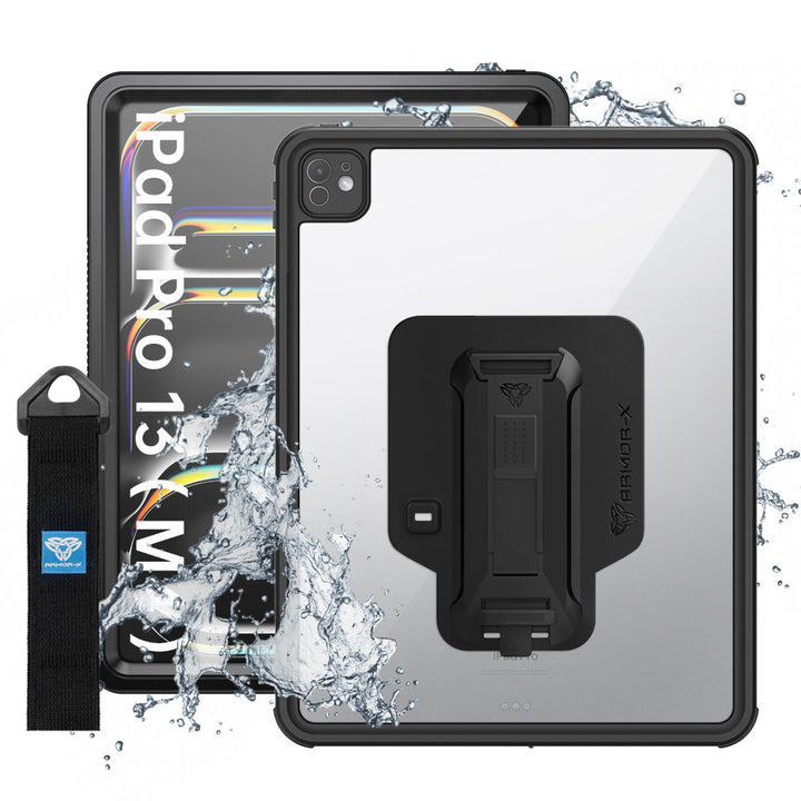 MXS-iPad-PR10 | iPad Pro 13 (M4) / (M5) | IP68 Waterproof, Shock & Dust Proof Case With Handstrap & Kickstand & X-Mount