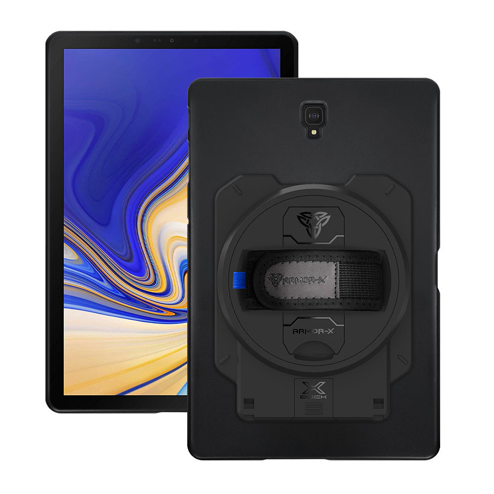 ARMOR-X Samsung Galaxy Tab S4 10.5 T830 T835 shockproof case with X-DOCK modular eco-system.