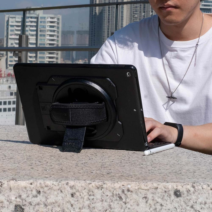 ARMOR-X Microsoft Surface Pro  9 / 8 case With the rotating kickstand, you could get the watching angle and typing angle as you want.