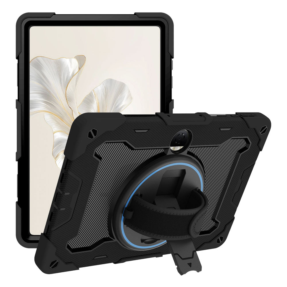 ARMOR-X Honor Pad 9 ( HEY2-W09 ) shockproof case, impact protection cover with hand strap and kick stand. One-handed design for your workplace.