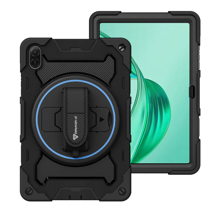 ARMOR-X Honor Pad X8a shockproof case, impact protection cover with hand strap and kick stand. One-handed design for your workplace.