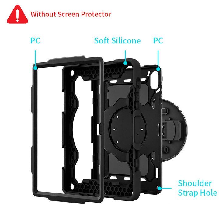 ARMOR-X Honor Pad X8a shockproof case, impact protection cover with hand strap and kick stand. Ultra 3 layers impact resistant design.