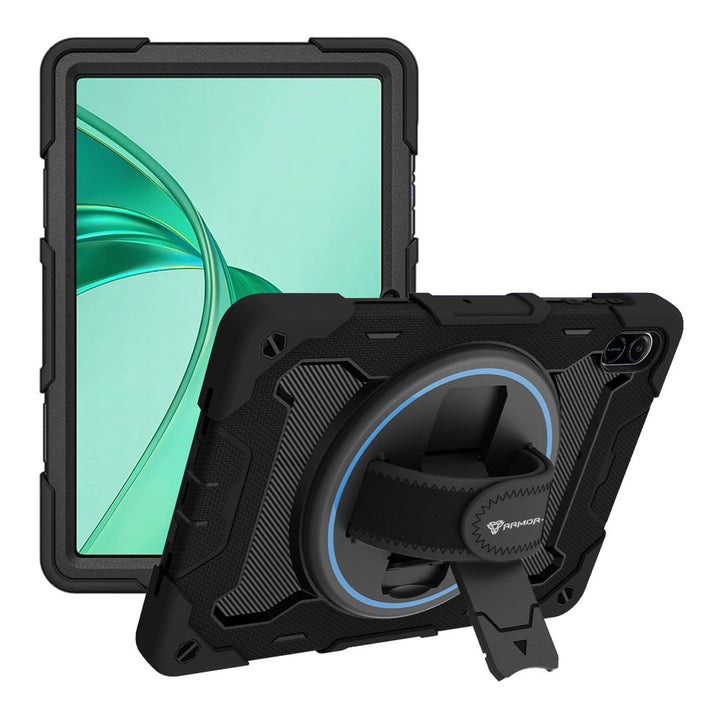 ARMOR-X Honor Pad X8a shockproof case, impact protection cover with hand strap and kick stand. One-handed design for your workplace.