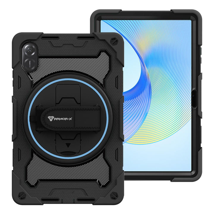 ARMOR-X Honor Pad X9 shockproof case, impact protection cover with hand strap and kick stand. One-handed design for your workplace.