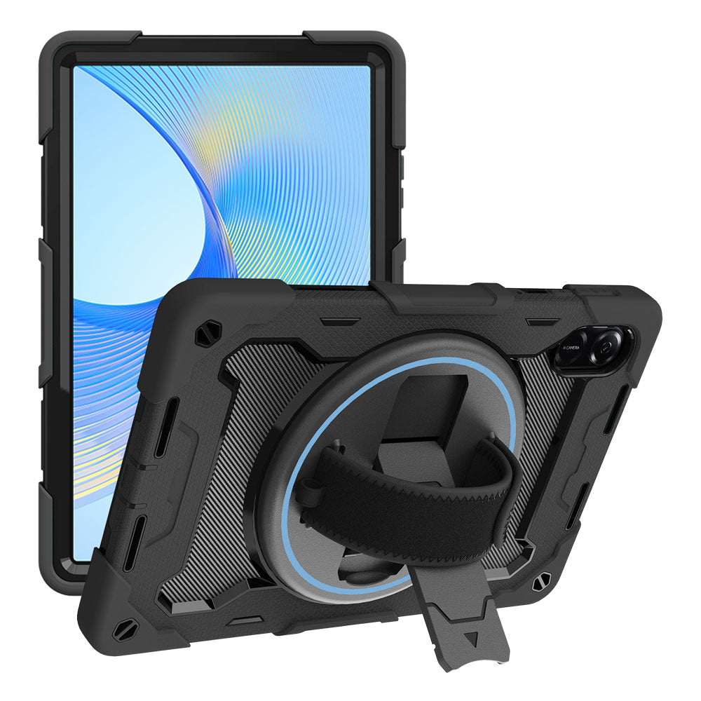 ARMOR-X Honor Pad X9 shockproof case, impact protection cover with hand strap and kick stand. One-handed design for your workplace.