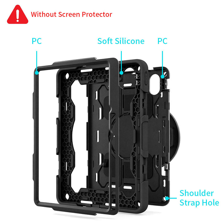 ARMOR-X Huawei MatePad 12 X (2026) / (2025) LRT-W09 / (2024) BKY-W09 shockproof case, impact protection cover with hand strap and kick stand. Ultra 3 layers impact resistant design.