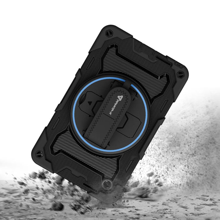 ARMOR-X Lenovo Tab K9 / Lenovo Tab One TB305 shockproof case, impact protection cover with hand strap and kick stand. Rugged protective case with the best dropproof protection.