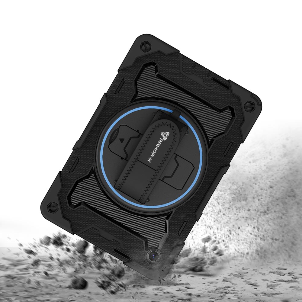ARMOR-X Lenovo Tab K10 Gen 2 TB311 / Lenovo Tab ( 10.1" TB311 ) shockproof case, impact protection cover with hand strap and kick stand. Rugged protective case with the best dropproof protection.
