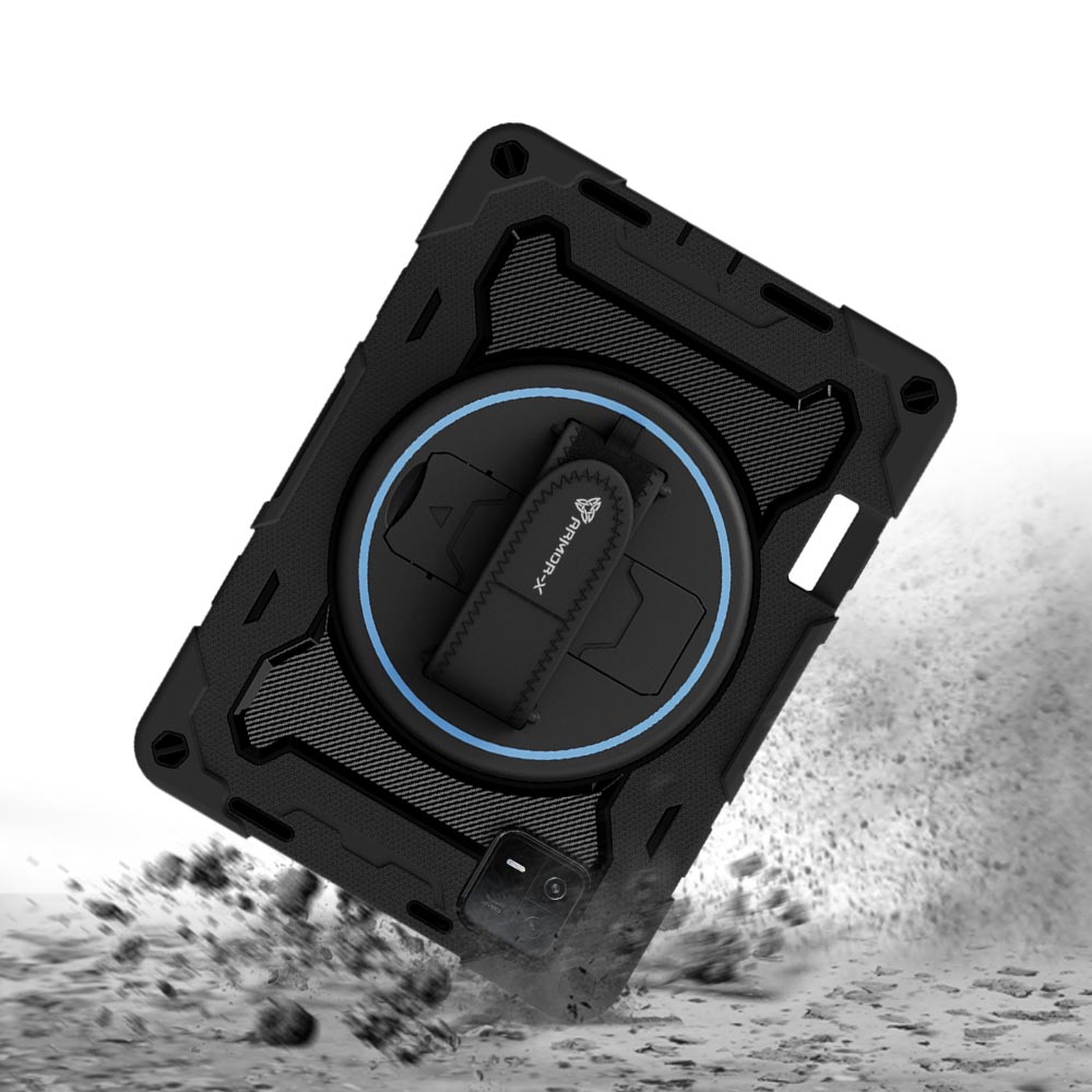 ARMOR-X Xiaomi Pad 6 / 6 Pro shockproof case, impact protection cover with hand strap and kick stand. Rugged protective case with the best dropproof protection.