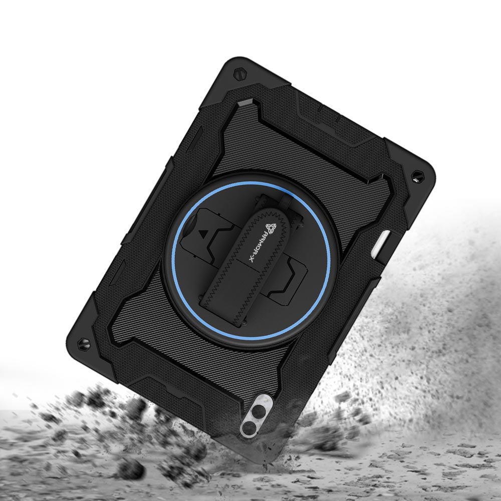 ARMOR-X Samsung Galaxy Tab S11 Ultra SM-X930 / X936 shockproof case, impact protection cover with hand strap and kick stand. Rugged protective case with the best dropproof protection.
