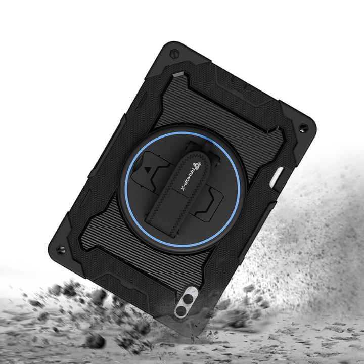 ARMOR-X Samsung Galaxy Tab S11 Ultra SM-X930 / X936 shockproof case, impact protection cover with hand strap and kick stand. Rugged protective case with the best dropproof protection.