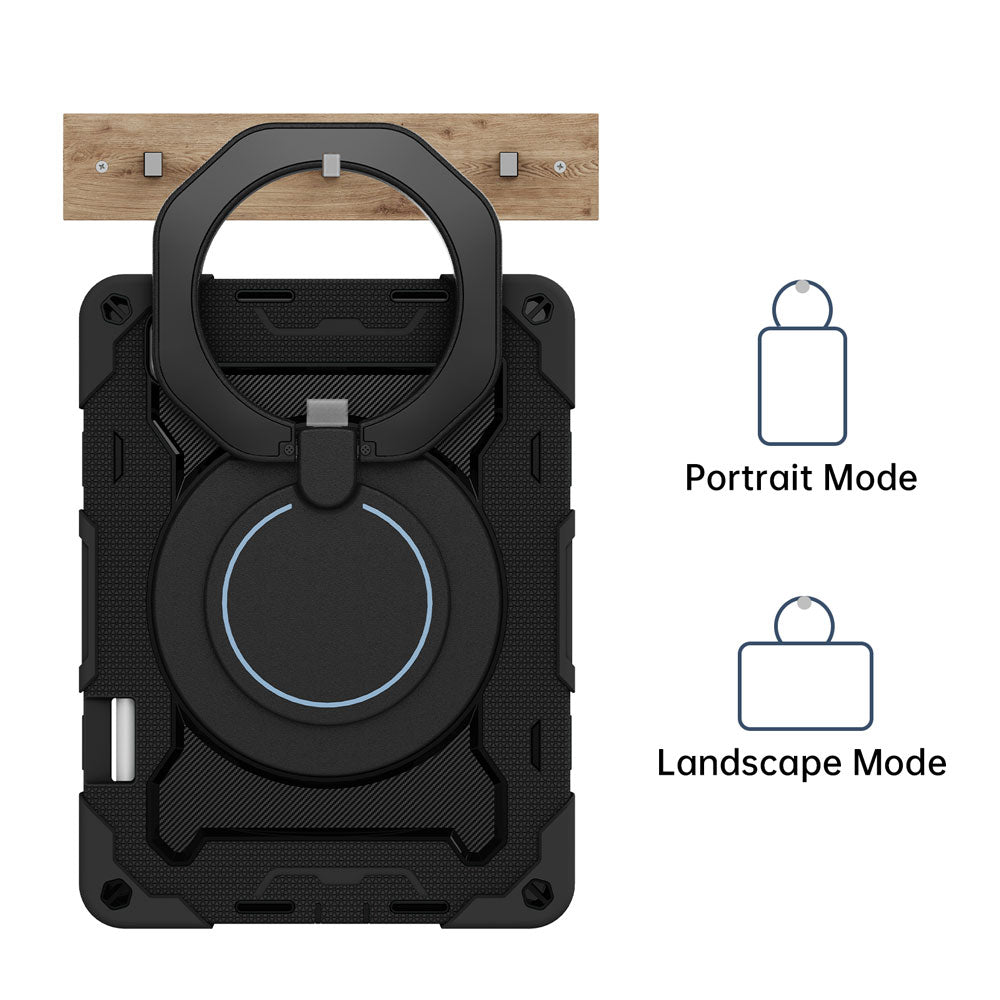 NON-HW-MTP_AIR | Huawei MatePad Air DBY2-L09CK | Rugged Case with Kick-Stand & Folding Grip & Pencil Holder