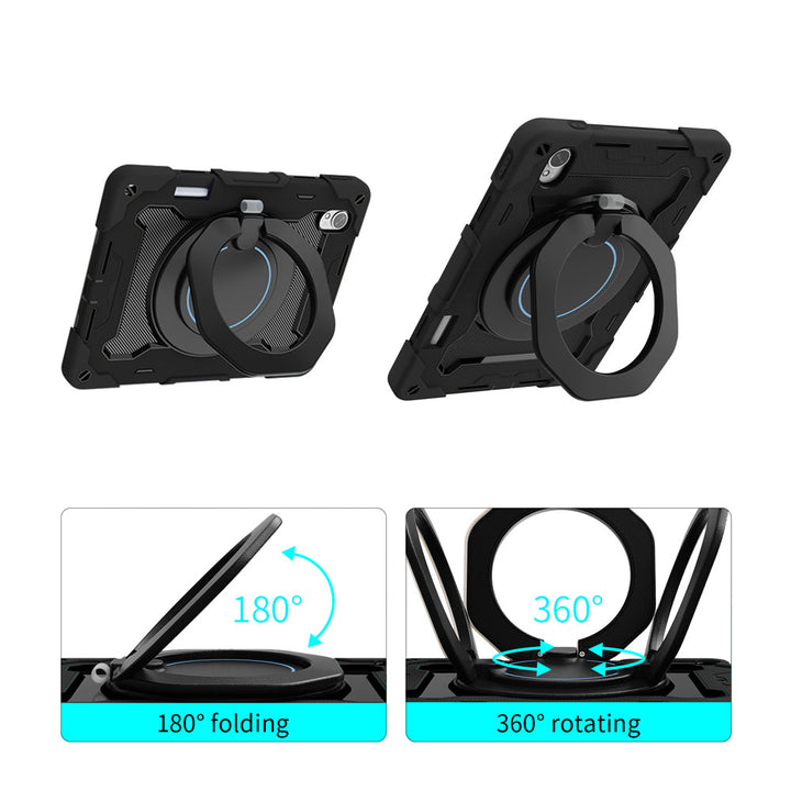 ARMOR-X Huawei MatePad 11.5 S shockproof case, impact protection cover with kickstand and folding grip. Folding grip kickstand support both portrait and landscape mode.