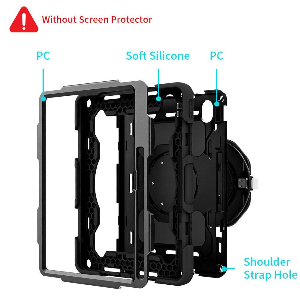 ARMOR-X Huawei MatePad 11.5 (2025) TXZ-W09 shockproof case, three-layer shock absorbing construction provides complete protection against accidental drops, bumps and shocks.