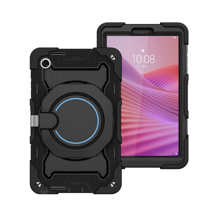 ARMOR-X Lenovo Tab K9 / Lenovo Tab One TB305 shockproof case, impact protection cover. Rugged case with kick stand. Hand free typing, drawing, video watching.