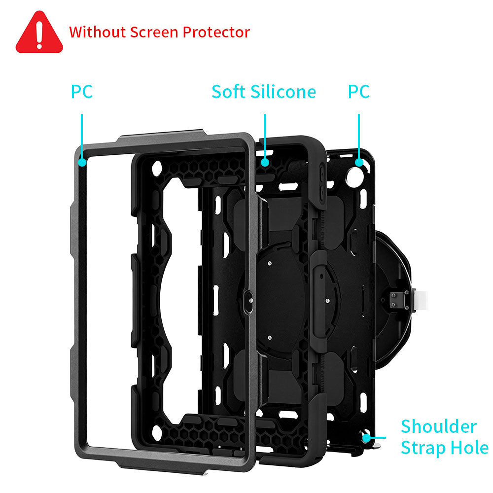 ARMOR-X Lenovo Tab K10 Gen 2 TB311 / Lenovo Tab ( 10.1" TB311 ) shockproof case, three-layer shock absorbing construction provides complete protection against accidental drops, bumps and shocks.