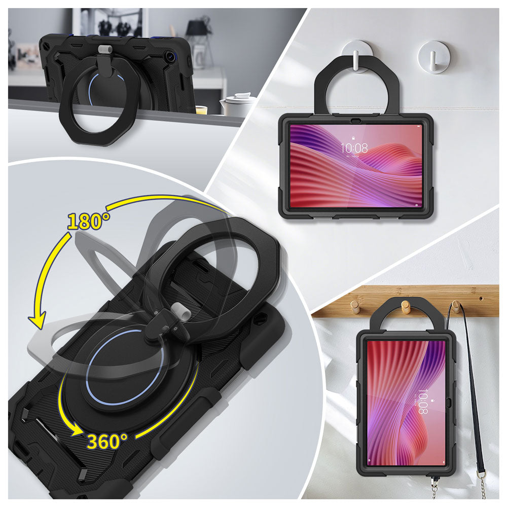 ARMOR-X Lenovo Tab K10 Gen 2 TB311 / Lenovo Tab ( 10.1" TB311 ) shockproof case, impact protection cover. Large handle for comfortable one-hand grip to easily carry and travel.