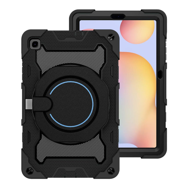 ARMOR-X Samsung Galaxy Tab S6 Lite SM-P620 P625 (2024) / SM-P613 P619 (2022) / SM-P610 P615 (2020) shockproof case, impact protection cover. Rugged case with kick stand. Hand free typing, drawing, video watching.