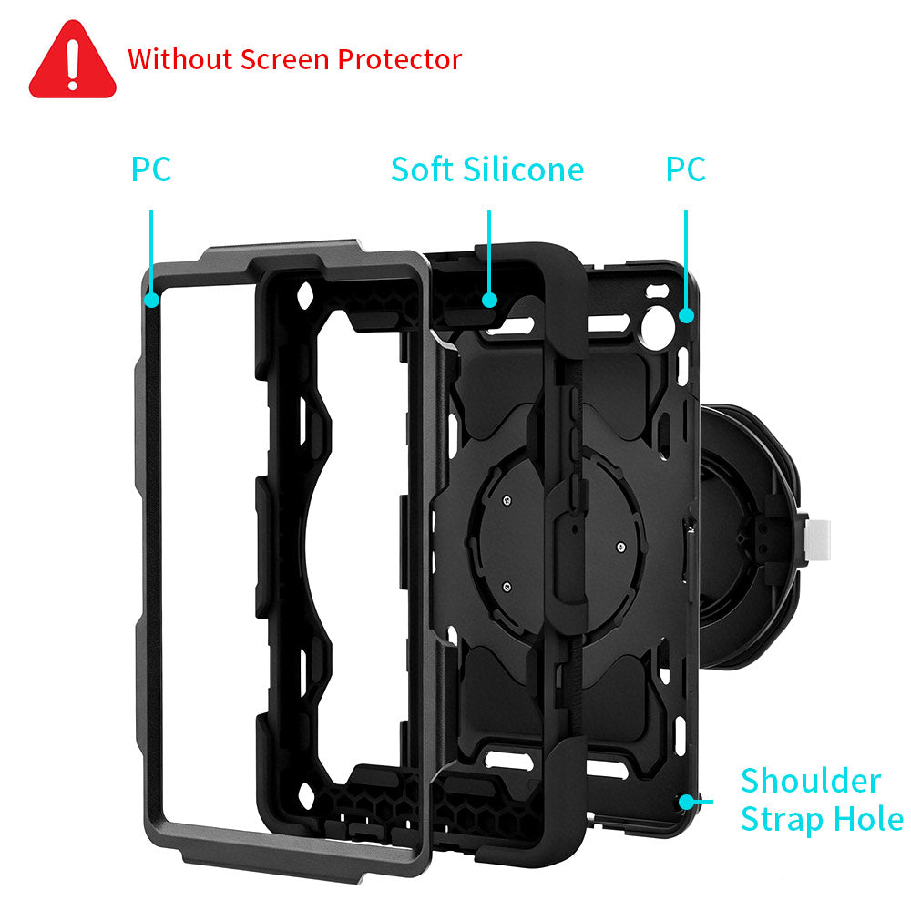 ARMOR-X Samsung Galaxy Tab A11 ( 8.7" ) SM-X130 / SM-X133 / SM-X135 shockproof case, three-layer shock absorbing construction provides complete protection against accidental drops, bumps and shocks.