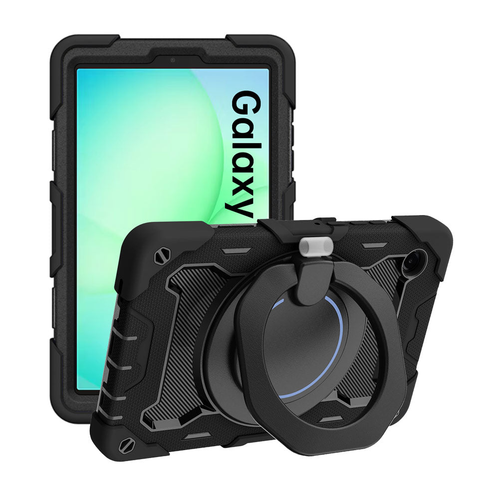ARMOR-X Samsung Galaxy Tab A11 ( 8.7" ) SM-X130 / SM-X133 / SM-X135 shockproof case, impact protection cover. Rugged case with kick stand. Hand free typing, drawing, video watching.