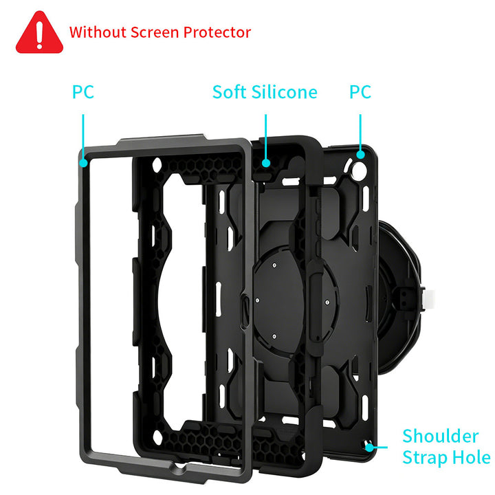 ARMOR-X Samsung Galaxy Tab A11+ A11 Plus ( 11" ) SM-X230 / SM-X235 / SM-X236 / SM-X238 shockproof case, three-layer shock absorbing construction provides complete protection against accidental drops, bumps and shocks.
