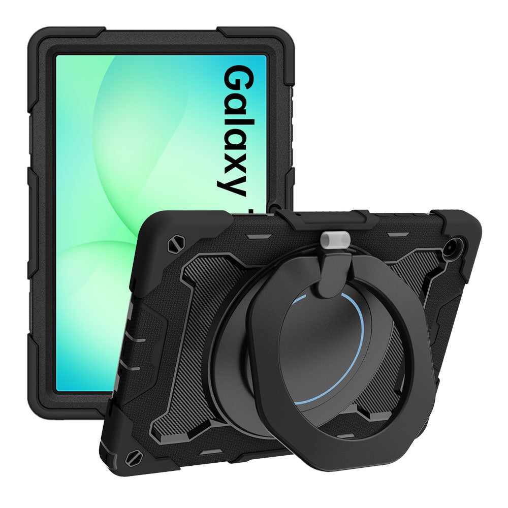 ARMOR-X Samsung Galaxy Tab A11+ A11 Plus ( 11" ) SM-X230 / SM-X235 / SM-X236 / SM-X238 shockproof case, impact protection cover. Rugged case with kick stand. Hand free typing, drawing, video watching.