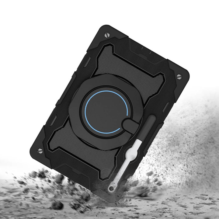 ARMOR-X Samsung Galaxy Tab S10 FE+ S10 FE Plus SM-X620 X626 X628 shockproof case, impact protection cover with kick stand. Rugged protective case with the best dropproof protection.