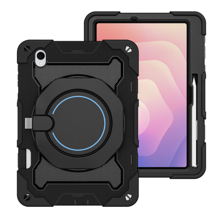 ARMOR-X Samsung Galaxy Tab S11 SM-X730 / X736 / X738 shockproof case, impact protection cover. Rugged case with kick stand. Hand free typing, drawing, video watching.
