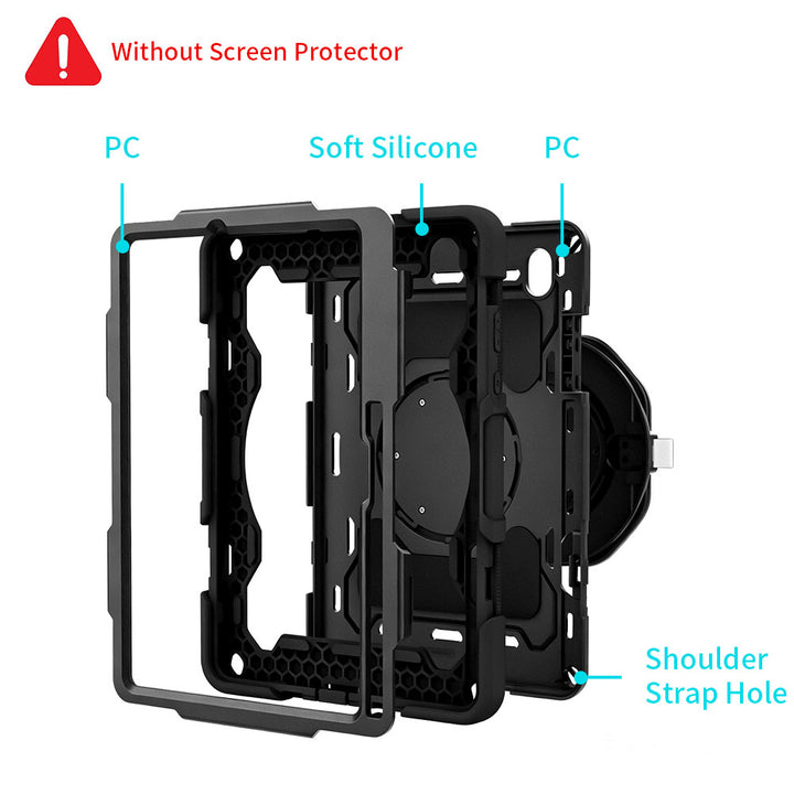 ARMOR-X Samsung Galaxy Tab S11 SM-X730 / X736 / X738 shockproof case, three-layer shock absorbing construction provides complete protection against accidental drops, bumps and shocks.