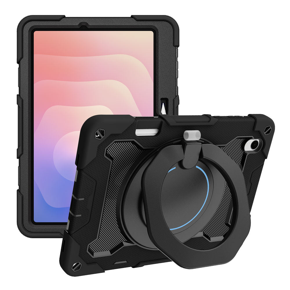 ARMOR-X Samsung Galaxy Tab S11 SM-X730 / X736 / X738 shockproof case, impact protection cover. Rugged case with kick stand. Hand free typing, drawing, video watching.