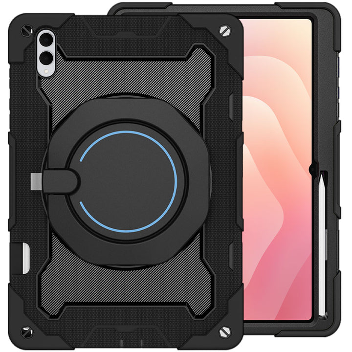 ARMOR-X Samsung Galaxy Tab S11 Ultra SM-X930 / X936 shockproof case, impact protection cover. Rugged case with kick stand. Hand free typing, drawing, video watching.