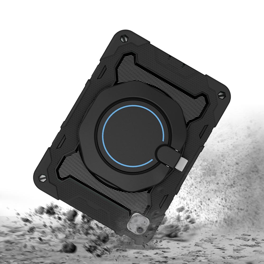 ARMOR-X Apple iPad Air 11 (M2) / (M3) / (M4) shockproof case, impact protection cover with kick stand. Rugged protective case with the best dropproof protection.
