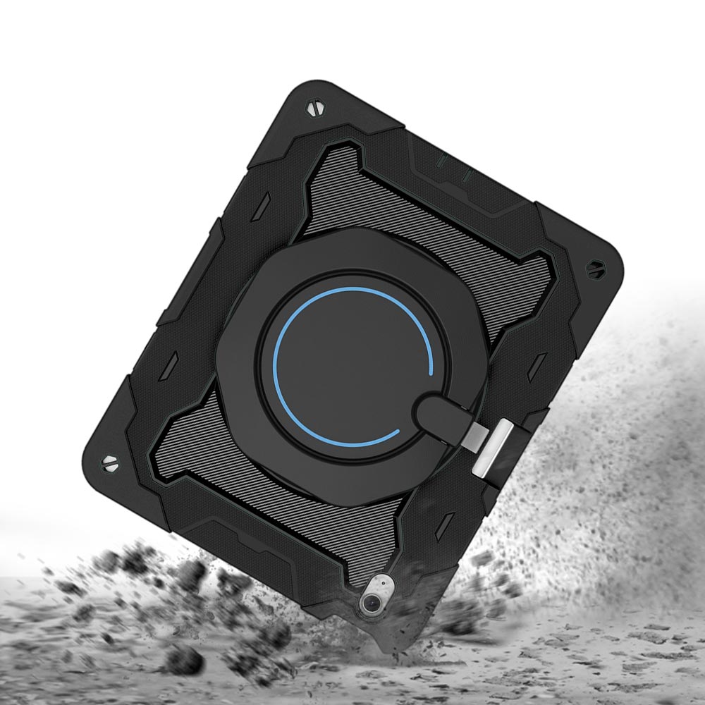 ARMOR-X Apple iPad Air 13 (M2) / (M3) / (M4) shockproof case, impact protection cover with kick stand. Rugged protective case with the best dropproof protection.