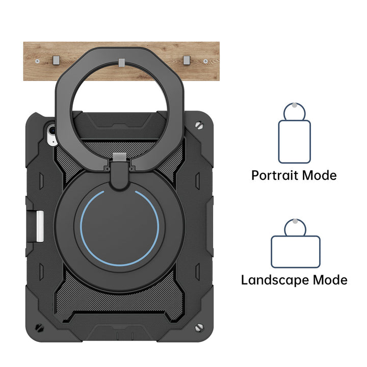 ARMOR-X Apple iPad Air 13 (M2) / (M3) / (M4) shockproof case, impact protection cover. Large handle for comfortable one-hand grip to easily carry and travel.