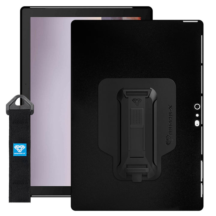 NXS-MS-SFP6 | Microsoft Surface Pro 7 / 7 Plus / 6 / 5 / 4 | Protective case w/ hand strap & X-mount support smart keyboard