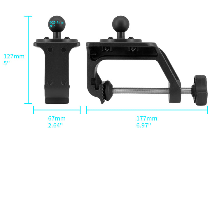 P58K | Heavy-Duty G-Clamp Mount | ONE-LOCK for Phone