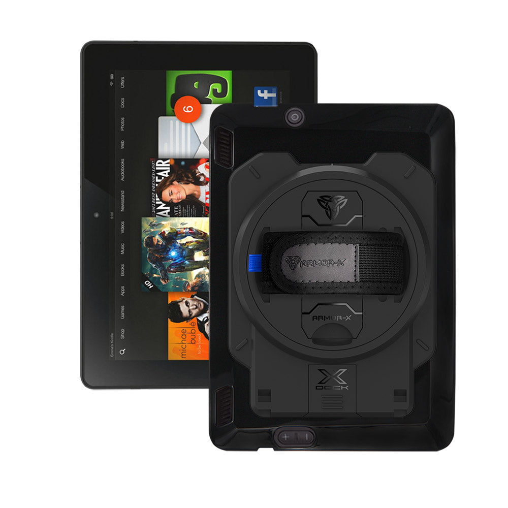 ARMOR-X Amazon Kindle Fire HDX shockproof case with X-DOCK modular eco-system.