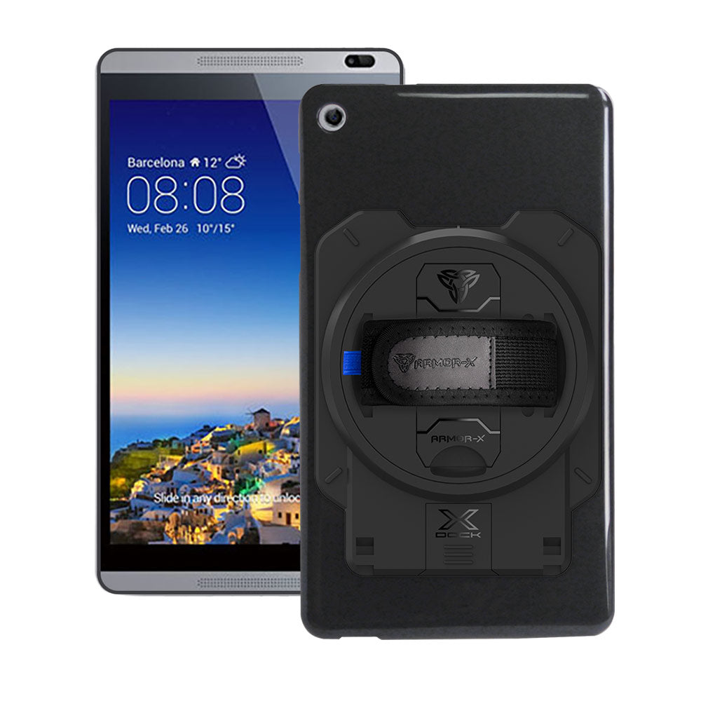 ARMOR-X Huawei MediaPad M1 8.0 S8-301U shockproof case with X-DOCK modular eco-system.