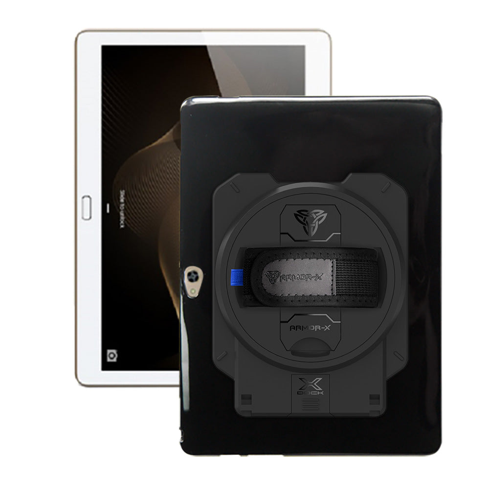 ARMOR-X Huawei MediaPad M2 10.0 shockproof case with X-DOCK modular eco-system.