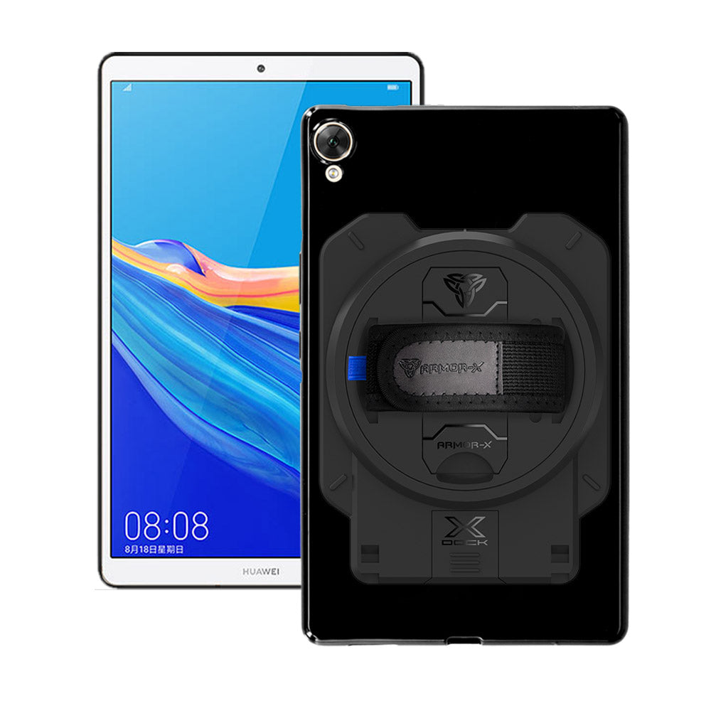 ARMOR-X Huawei MediaPad M6 8.4 shockproof case with X-DOCK modular eco-system.