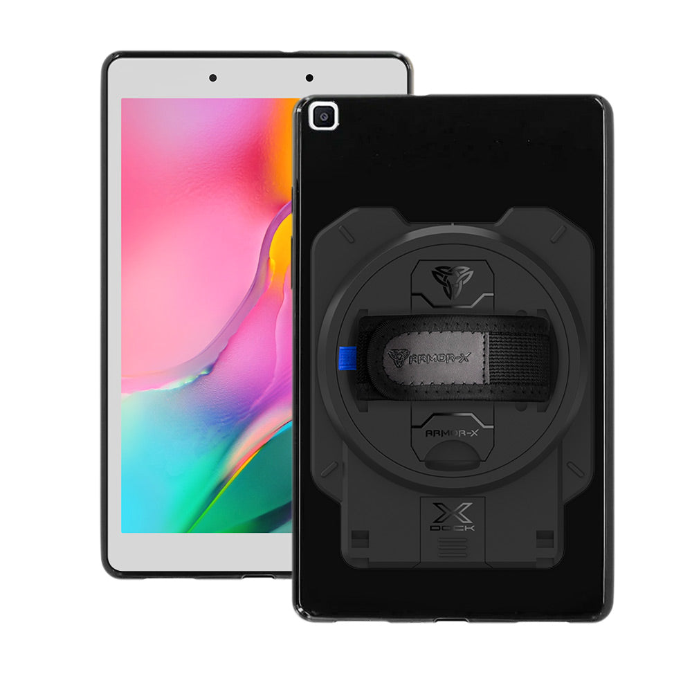 ARMOR-X Samsung Galaxy Tab A 8.0 (2019) T290 T295 shockproof case with X-DOCK modular eco-system.